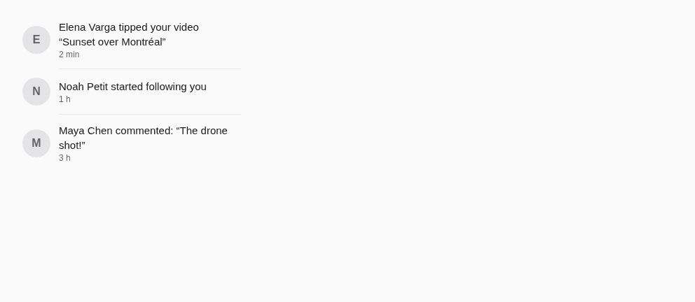 List — Default, tel que React Native le rend